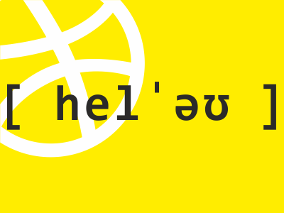 Hello Dribbble debut dribbble first hello illustration