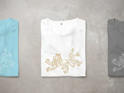 Red Lion Shirt illustration lion luxembourg shirt t shirt