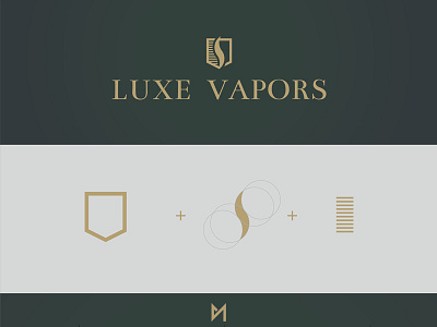 Logo - Lux Vapors branding claudio murru grid liquid logo vape