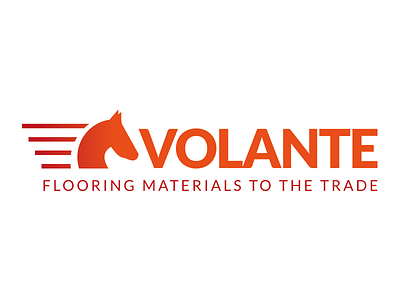 Volante Logo Concept - v2.0 brand brandlogo concept graphic design horse logo logo design orange vector