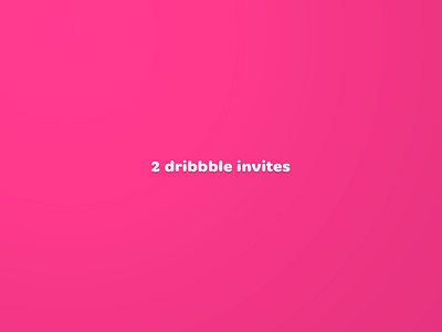 2 Dribbble Invites dribbble invite