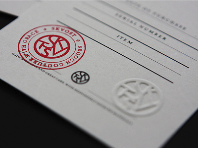 Skvost // packaging certificate embossing identity jewellery jewelry paper stamp