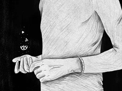 Sketchbook Thoughts black dark illo illustration magic moon photoshop sketch sketchbook texture