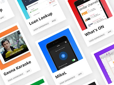 Project Cards (for a personal website) cards clean minimal modern portfolio project tile ui ux web website