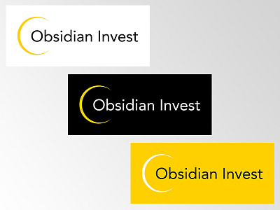 Obsidian Invest Logotype design logo