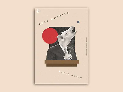 PROJECT POSTERS - Make America Great Again donald graphic design minimalism poster surrealism