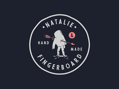 Natalie Fingerboard badge design bird branding clothing design for sale illustration skull supply co t shirt design vector vintage vintage badge