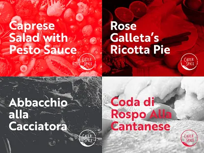 Cater Spice: Label Design branding cater delivery food label design logo online catering spice