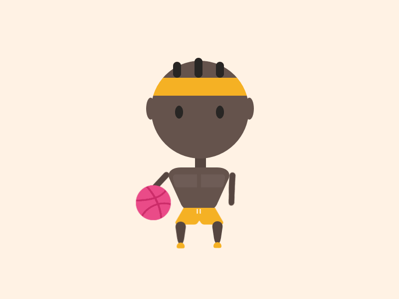 Dribbble basketball dribbble gif man