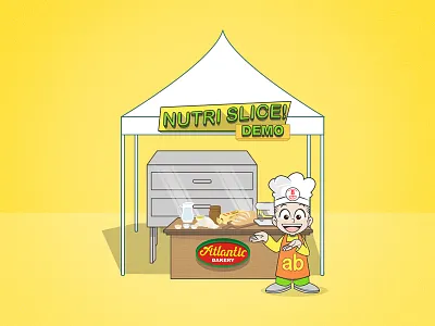 Baking Demo baking bread character demo design illustration