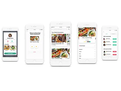 Food Delivery Recommendations app food ios iphone ui ux visual