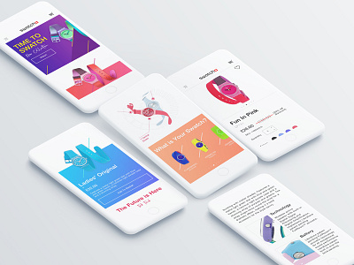 Swatch Concept Interactive E-Commerce Website e commerce website ui