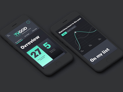 TVGod Concept Dashboard design dashboard ui
