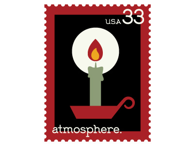 Hygge Serif Stamp Set - Atmosphere atmosphere candle graphic hygge light stamp stamps