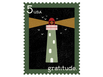 Hygge Serif Stamp Set - Gratitude graphic gratitude hygge lighthouse stamp stamps