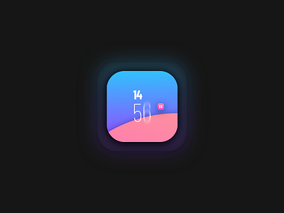 TIMER app clean everyday experience gradient interface minimal reminder sketchapp timer ui web