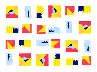 Alien Sailing Flags boat flag handmade interface pattern print scanner soft