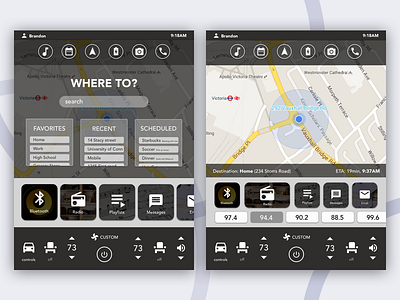 Car Interface Concept car interface car ui design tesla ux