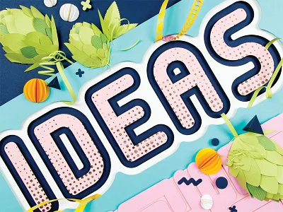 Paper Cut IDEAS illustration hops ideas laser cut paper craft