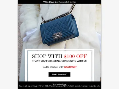 White Glove Event Newsletter email design email newsletter newsletter