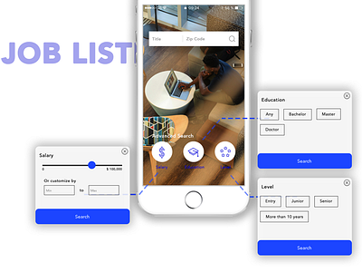 Job listing screen (dailyui50) dailyui job listing ui ux