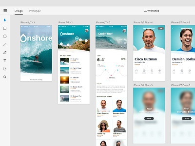 Adobe XD Workshop Visuals adobe xd mocks mockup prototype workshop