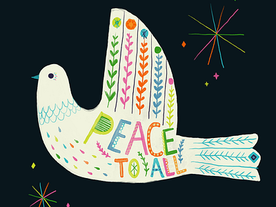 Peaceful dove christmas dove illustration peace