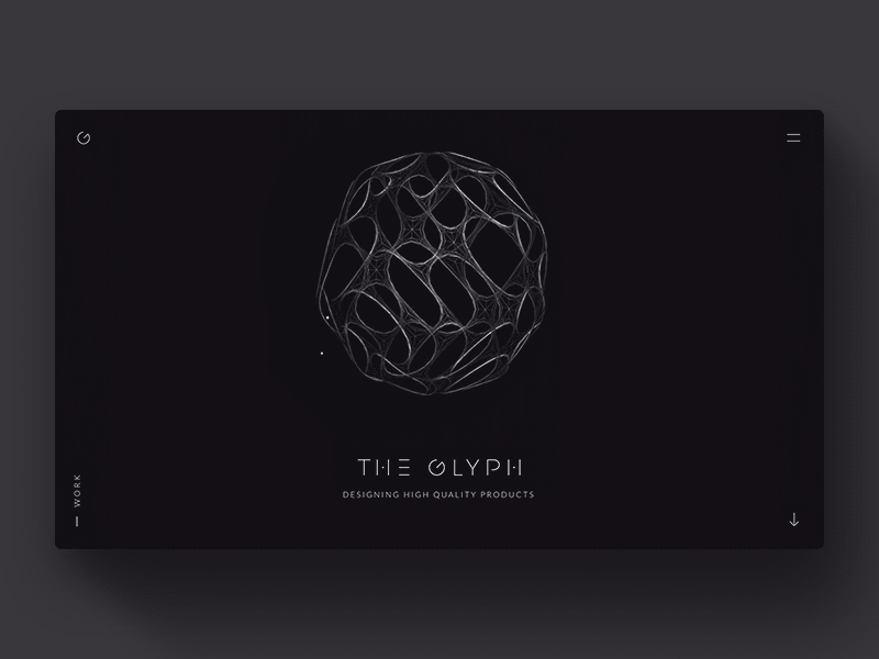 The Glyph Studio 3d 3d animation animation branding branding agency graphic grid illustration logo minimalism portfolio studio the glyph typography ui ux web web design web design website