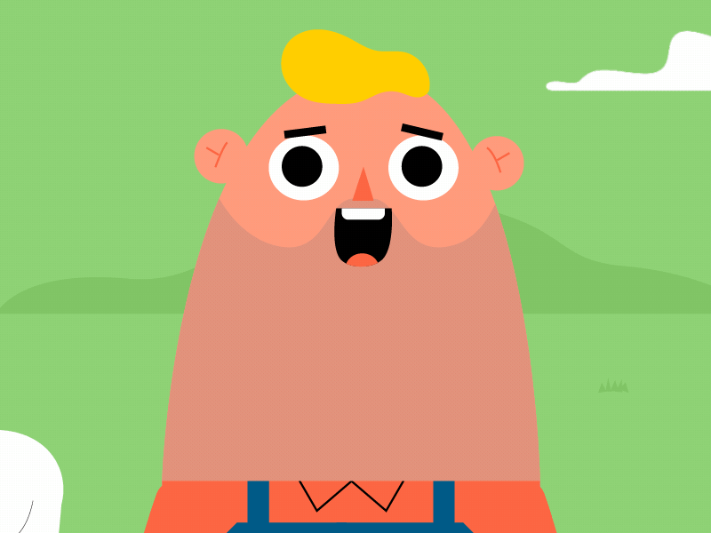 Eager Danny 2d after effects animation character face rig