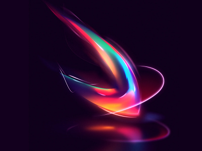 Speed smudge aura colour dark glow illustration light motion reflection speed vibe