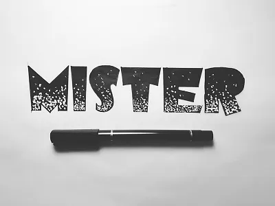 Mister letter lettering