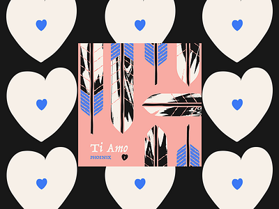 No. 1 - Ti Amo ~ Phoenix album bird feather heart pattern phoenix texture ti amo vinyl