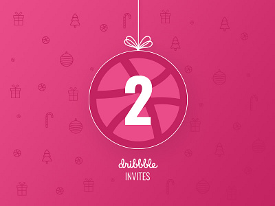 x2 Dribble Invites to Give Away design dribbble invitations invites tag