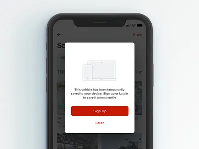 Dialog app commerce cycles explore ios iphone x marketplace mobile overlay pop up search shop