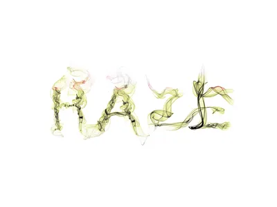 Haze smoke typography