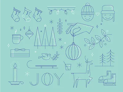 Season's Greetings 2017 christmas holiday illustrator winter