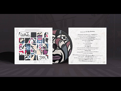 Goldmund abstract cd character colors cover hip hop mockup picasso puzzle split