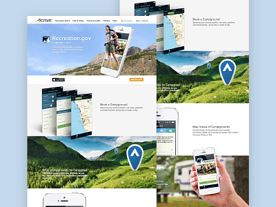 Active Mobile app showcase clean website