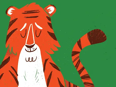 Tiger animal animals book childrens book hand drawn illustration texture tiger