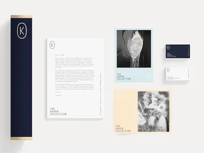 The Koven Collection Branding art art collection branding gallery branding logo print