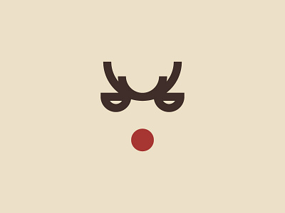 Rudolph/Reindeer - Minimal Logo branding christmas icon line art logo mark minimal negative space reindeer symbol vector