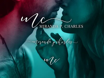 Miranda P. Charles author branding branding design gradient logo logo design modern romance romantic