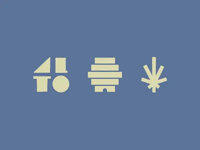 Alto Stuffs 420 bee hive bees branding honey icons identity leaf logo weed