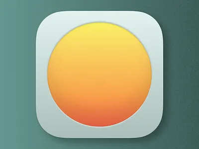 Weather Essentials App Icon 001 app icon ios iphone minimal teal weather