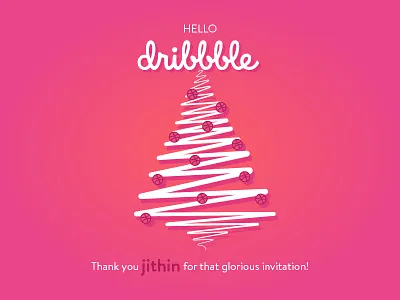 Thank you jithin! christmas invite jithin thank you thankyou tree