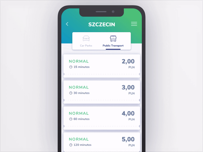 Car parks and public transport tickets app car parks public transport tickets