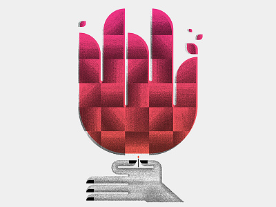 its lit design fire flame geometric hand illustration match