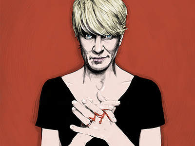 Claire Underwood digital drawing illustration portrait tv