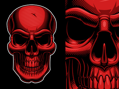 Halftone Skull design vector halftone harry kasyanov shutterstock skull