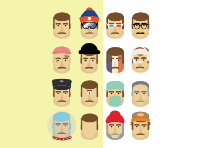 My Face In Different Forms exploration face geometric illustration judah simple